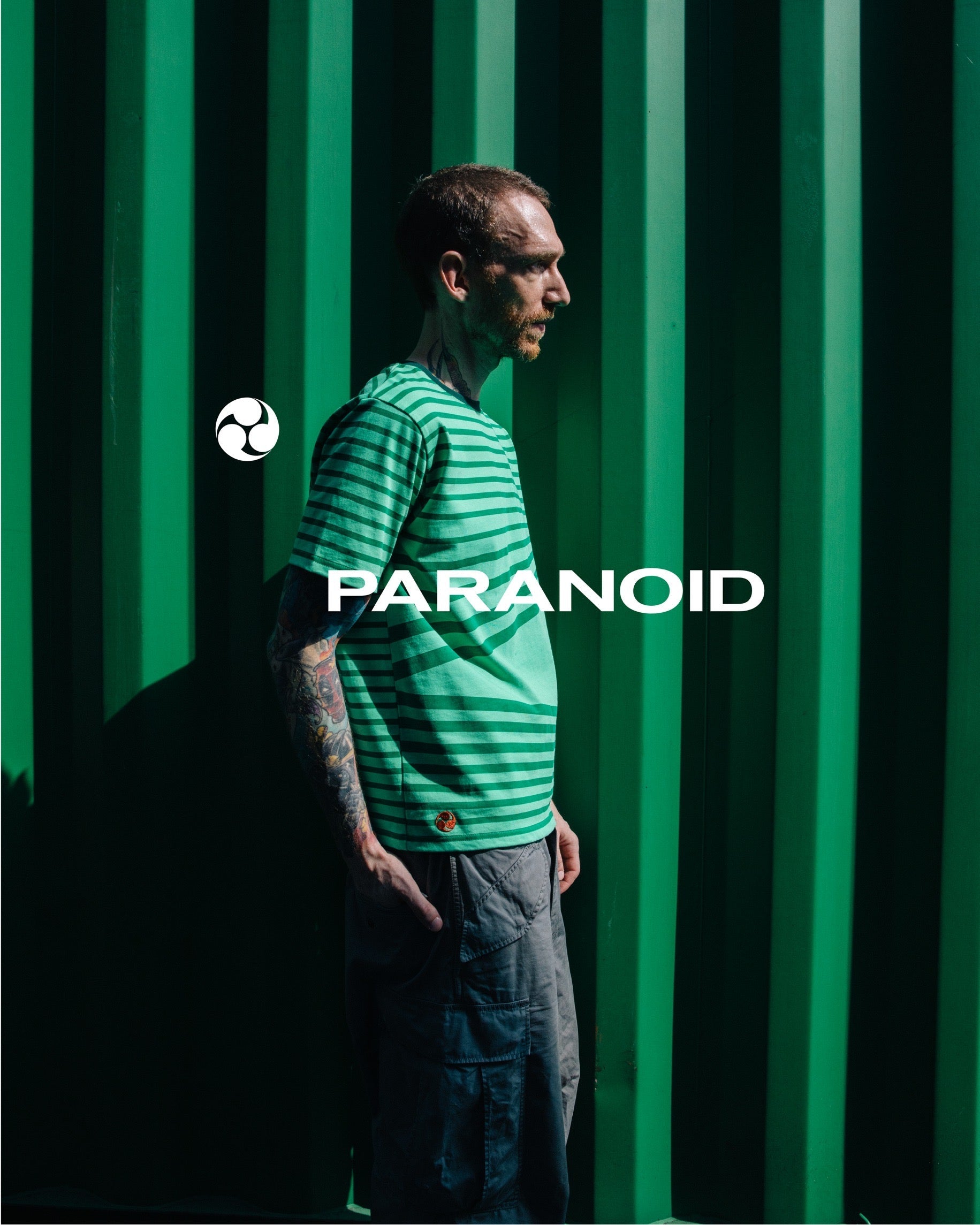 【新品タグ付き】paranoid Crewneck Yansanxia Underock Butterfly Seeker Distressed Gray Crew