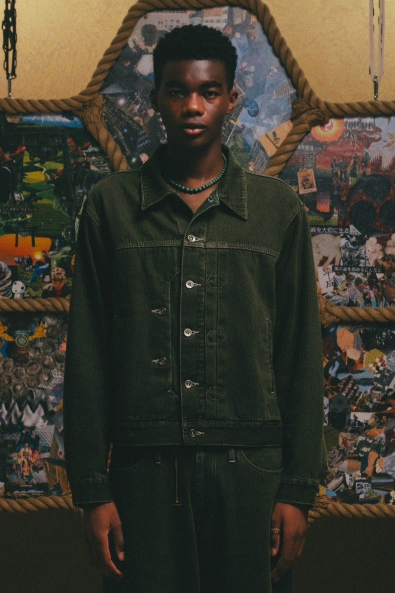 Enshrine Denim Jacket【GRN】