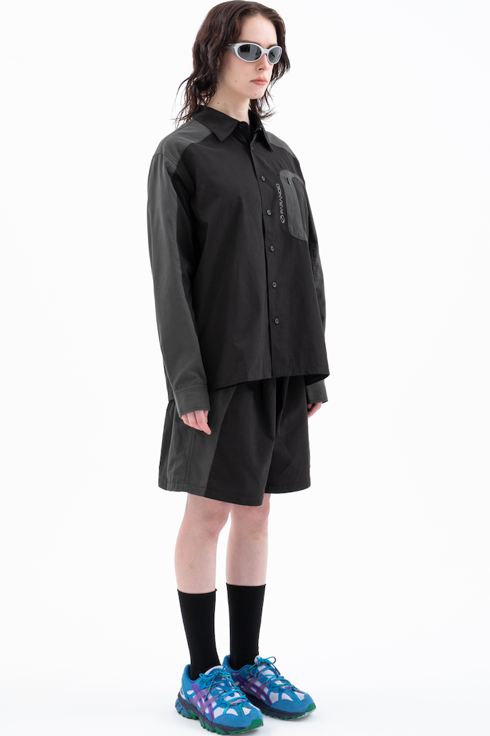 "PD COMPANY" Formal Shirt 【Black】