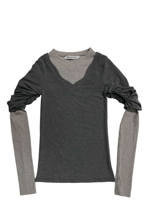 LAYERED SCROLL L/S TOP