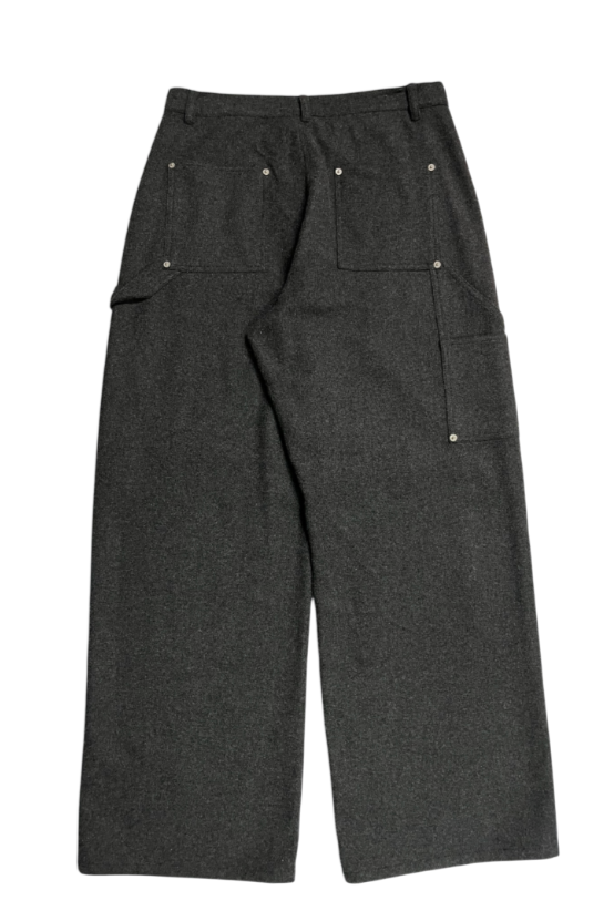 MELANGE PAINTER PANTS【BLK】