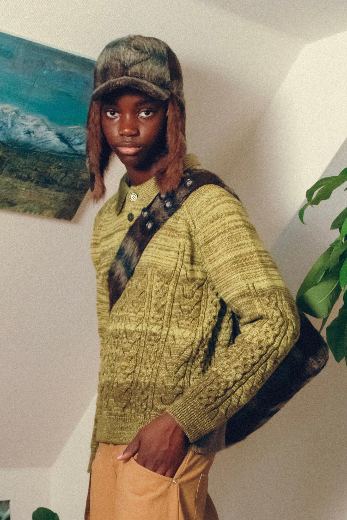 Gradation Cable Knit【GRN】