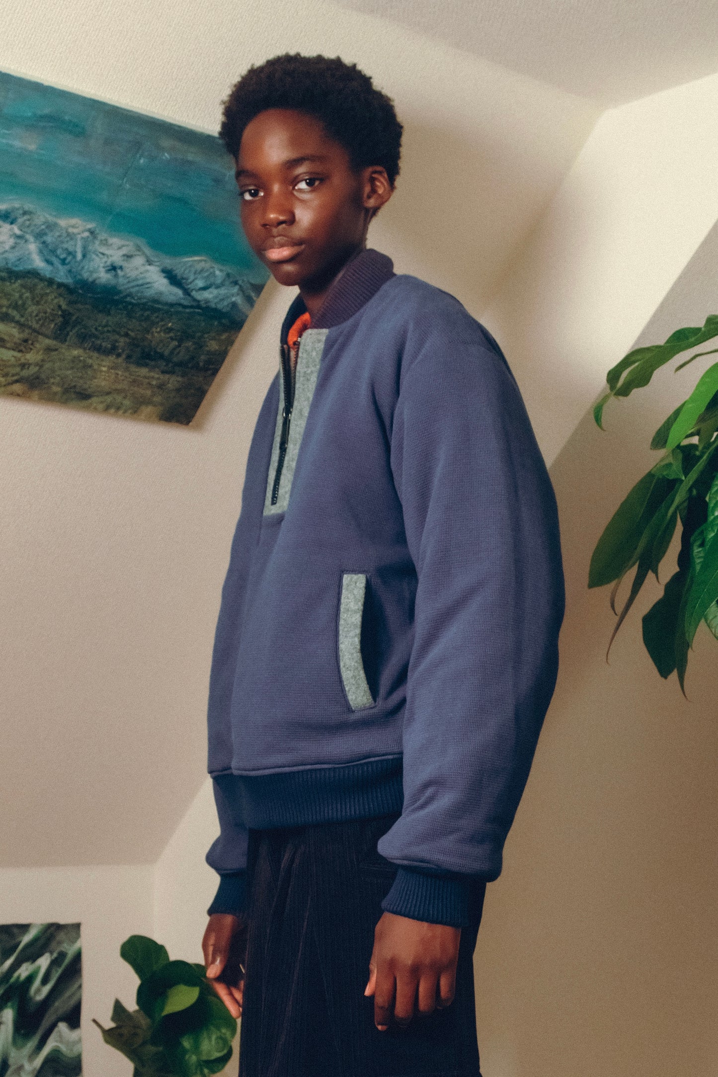 Wool Pull Over Jacket【GRY】