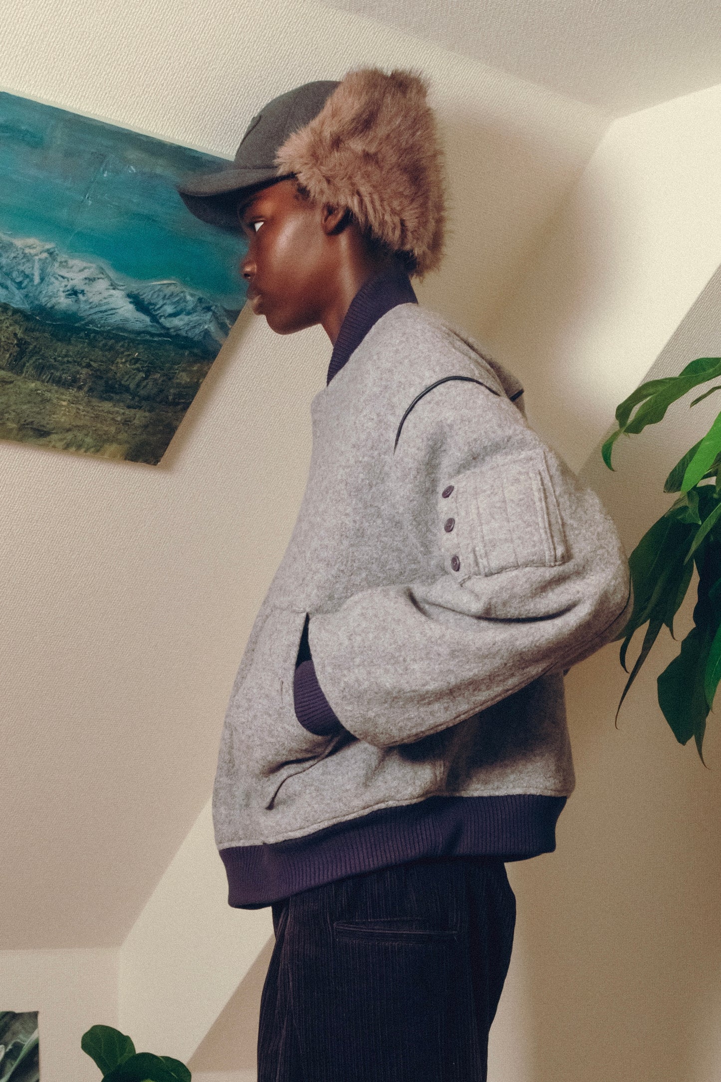 Wool Pull Over Jacket【GRY】