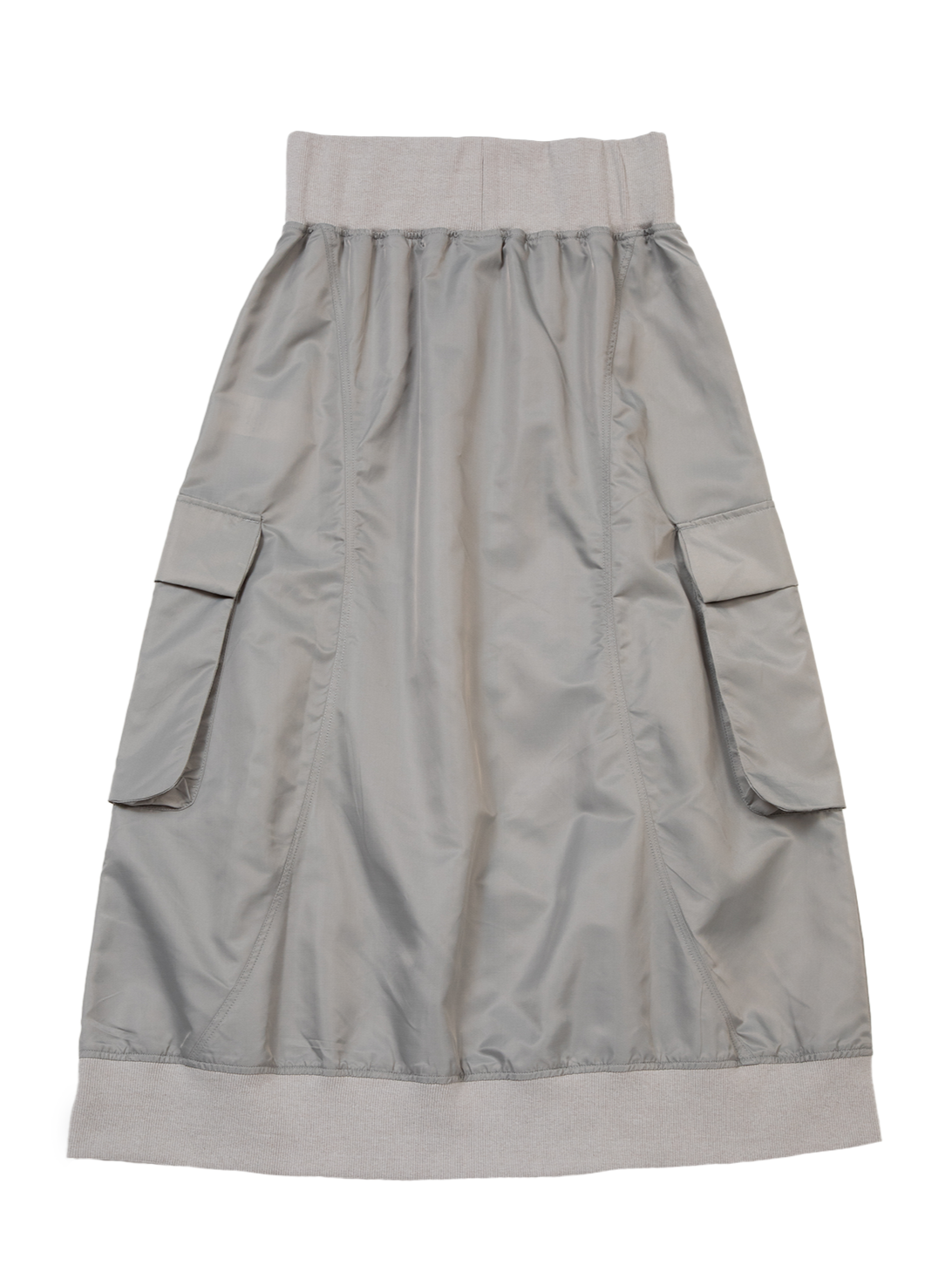 Nylon Rib Skirt 【Gray】