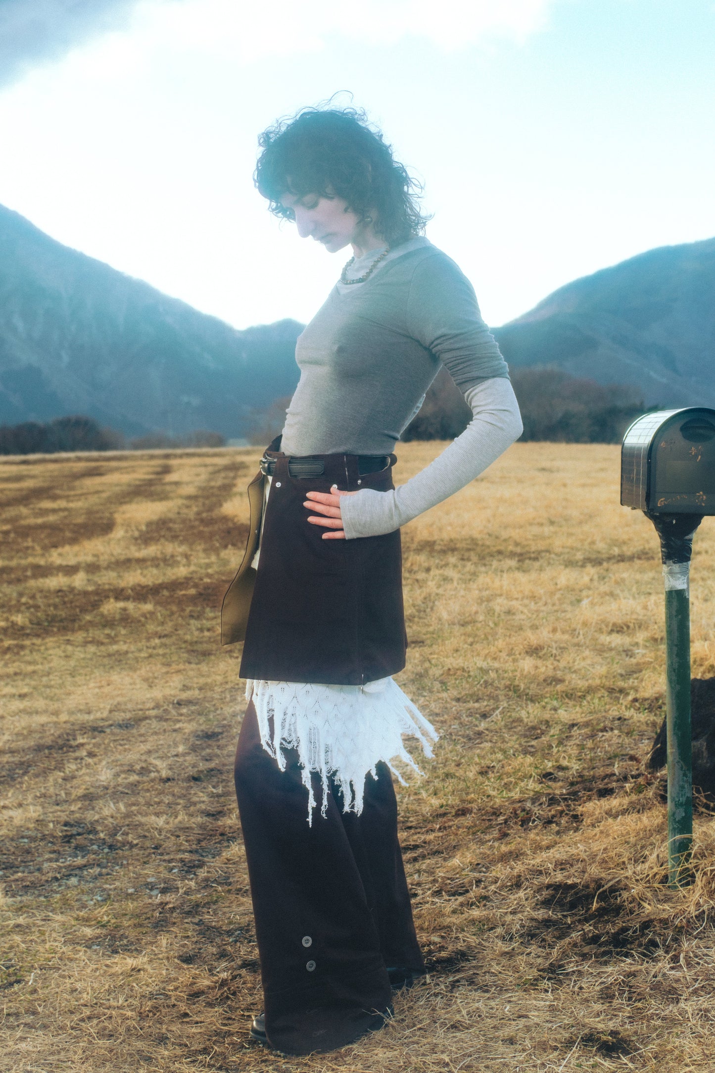 LAYERED SCROLL L/S TOP