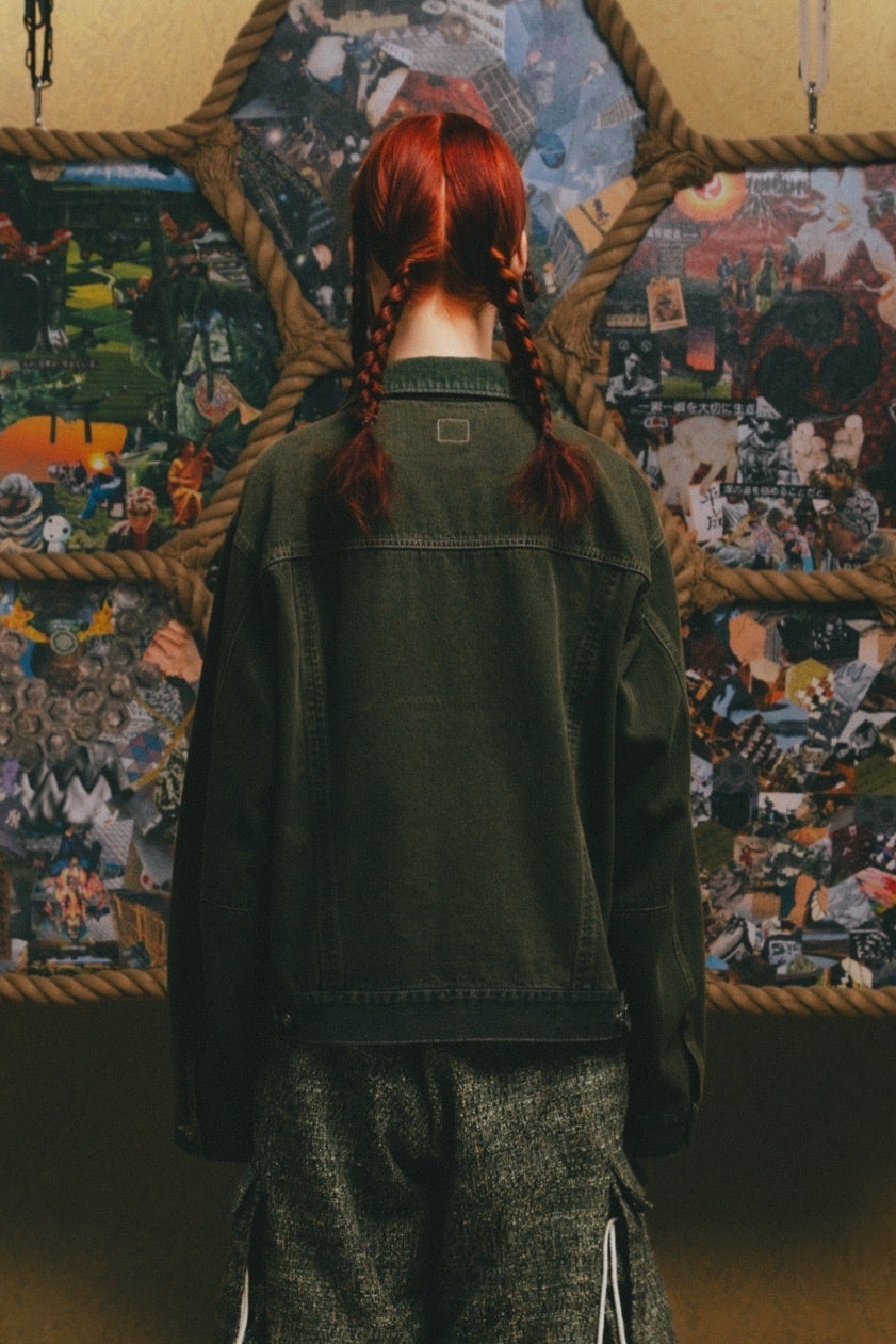 Enshrine Denim Jacket【GRN】