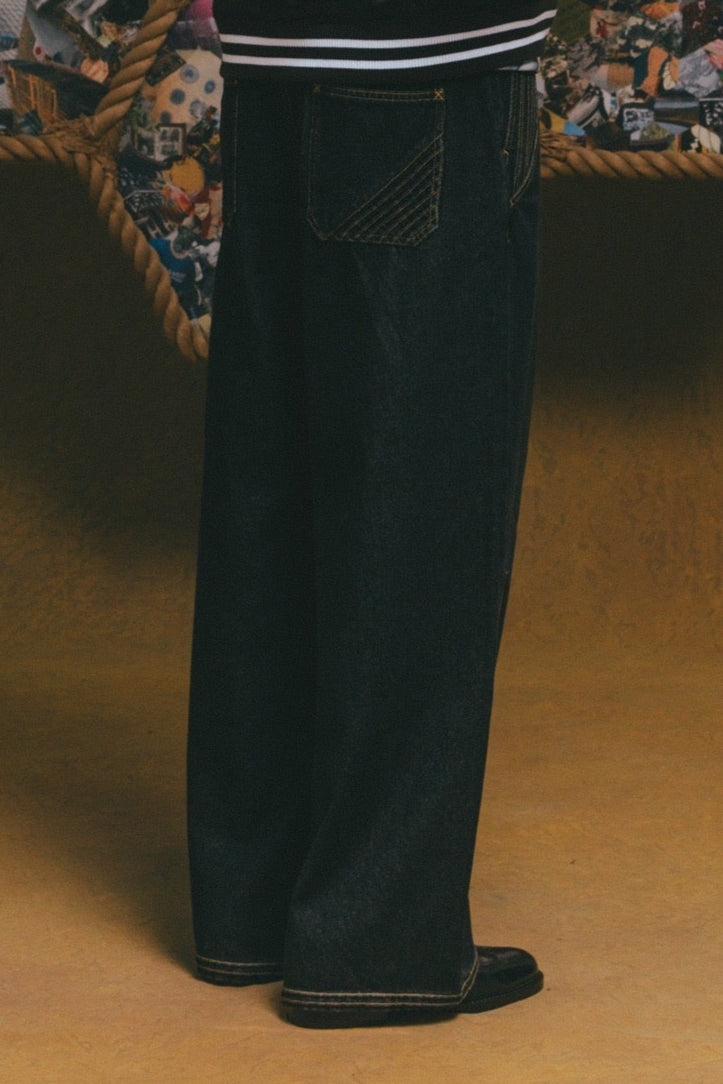 Tatami Baggy Denim【BLK】