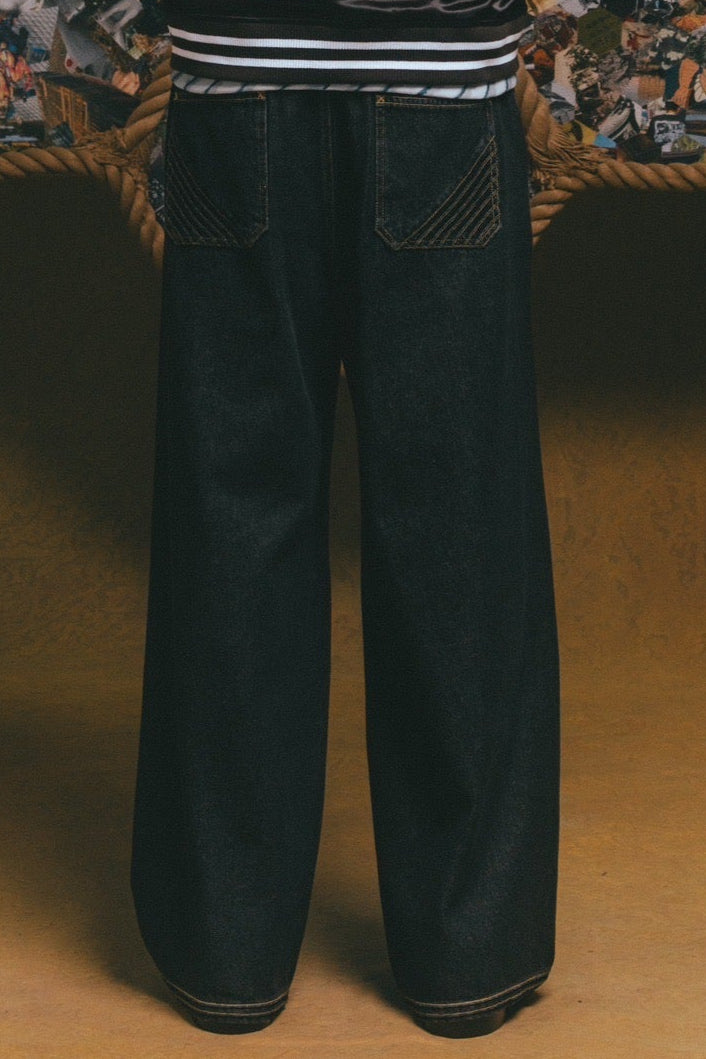 Tatami Baggy Denim【BLK】
