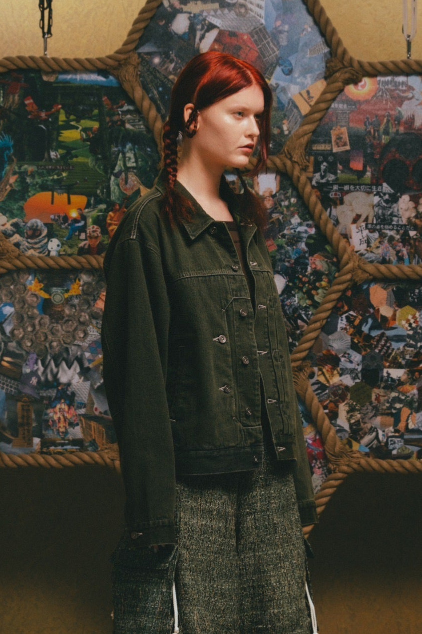 Enshrine Denim Jacket【GRN】