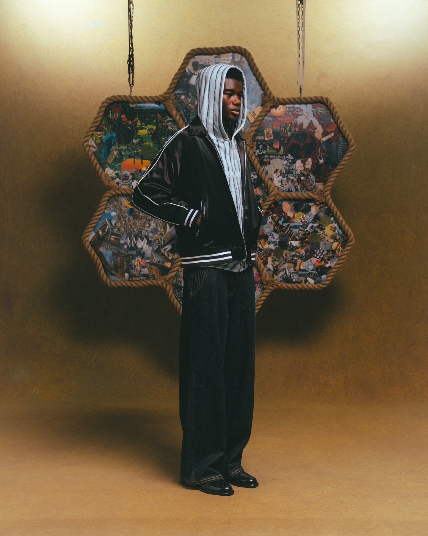Satin Rib Jacket【BLK】