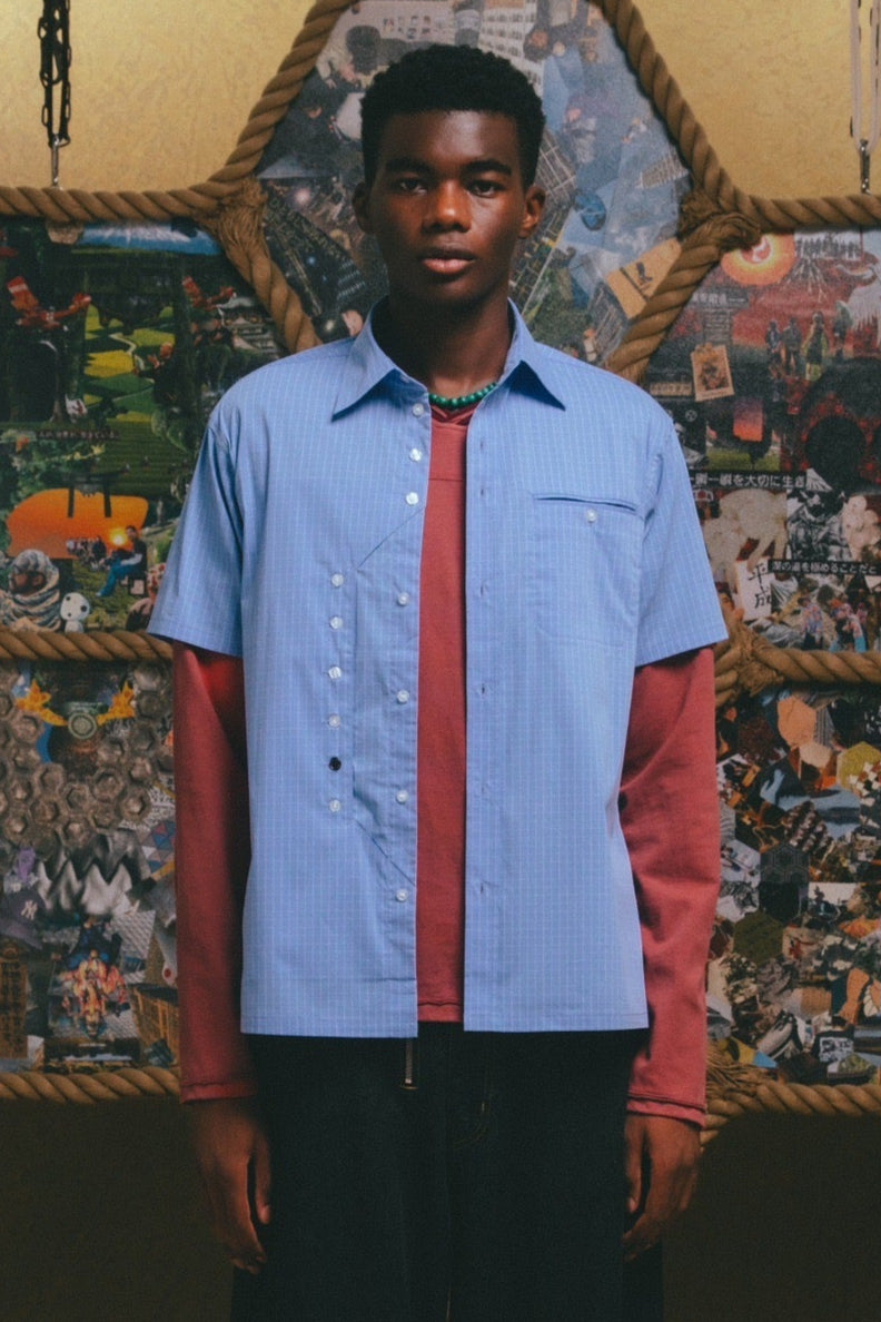 Hunting Graph Check Shirt【BLU】