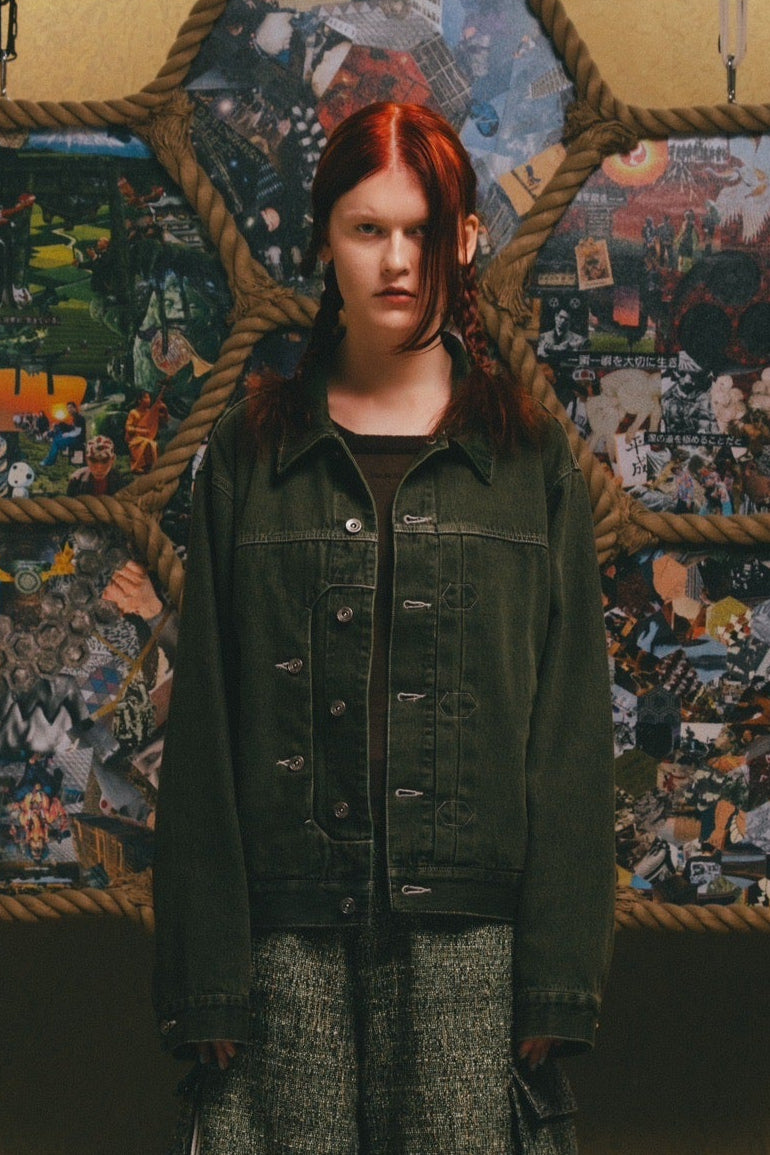 Enshrine Denim Jacket【GRN】