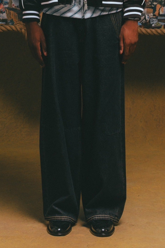 Tatami Baggy Denim【BLK】