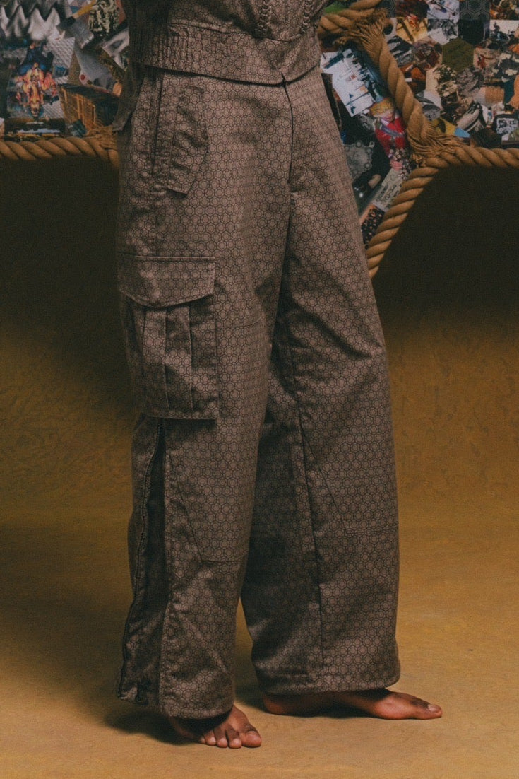 Kikkou Side Zip Cargo Pants