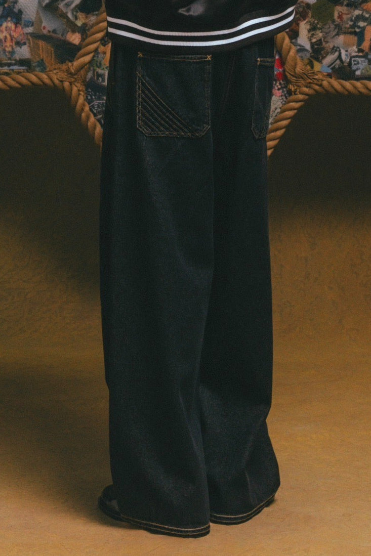 Tatami Baggy Denim【BLK】