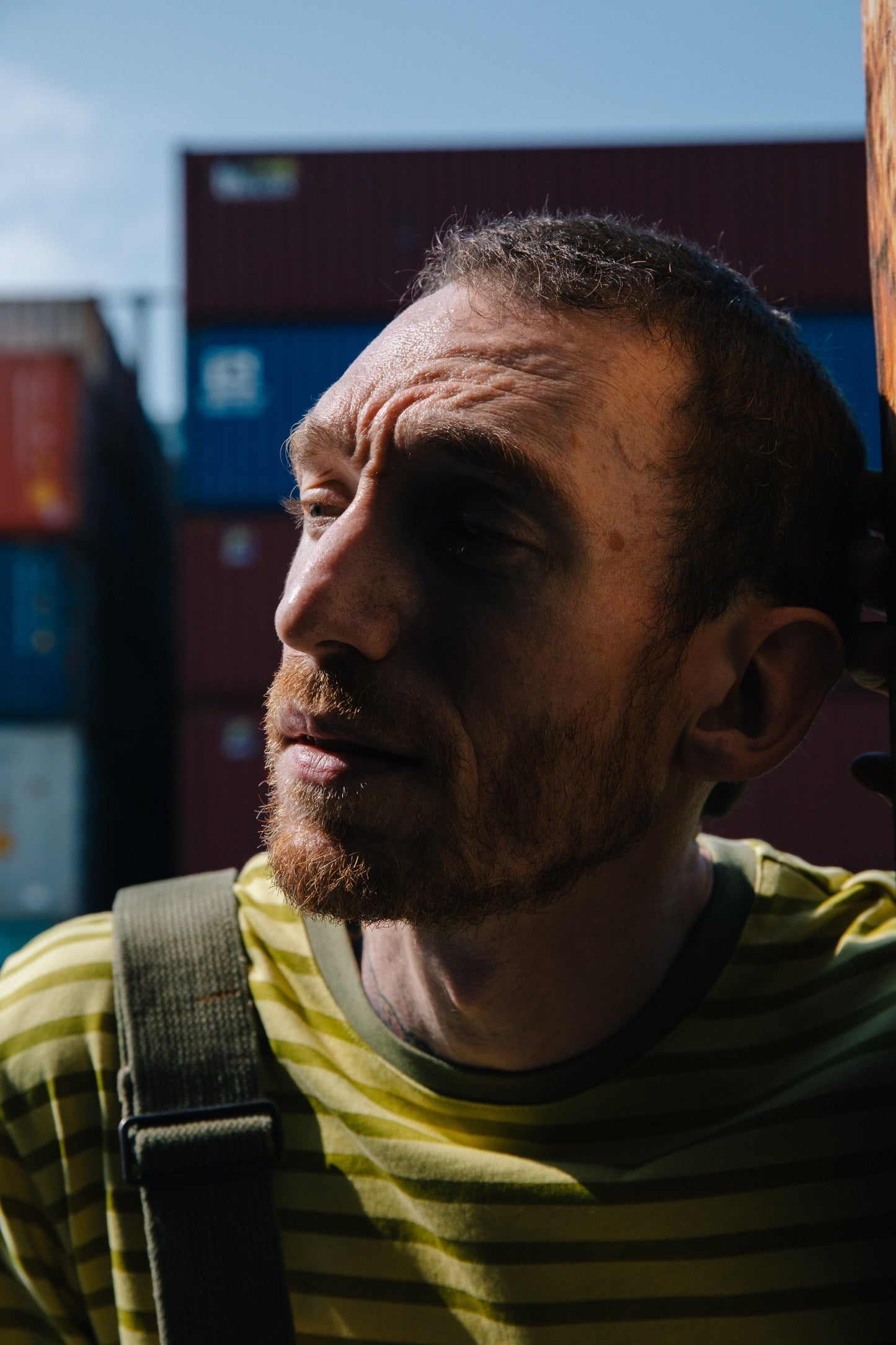 Horizonal Stripe T-Shirt "一閃光"【YEL】