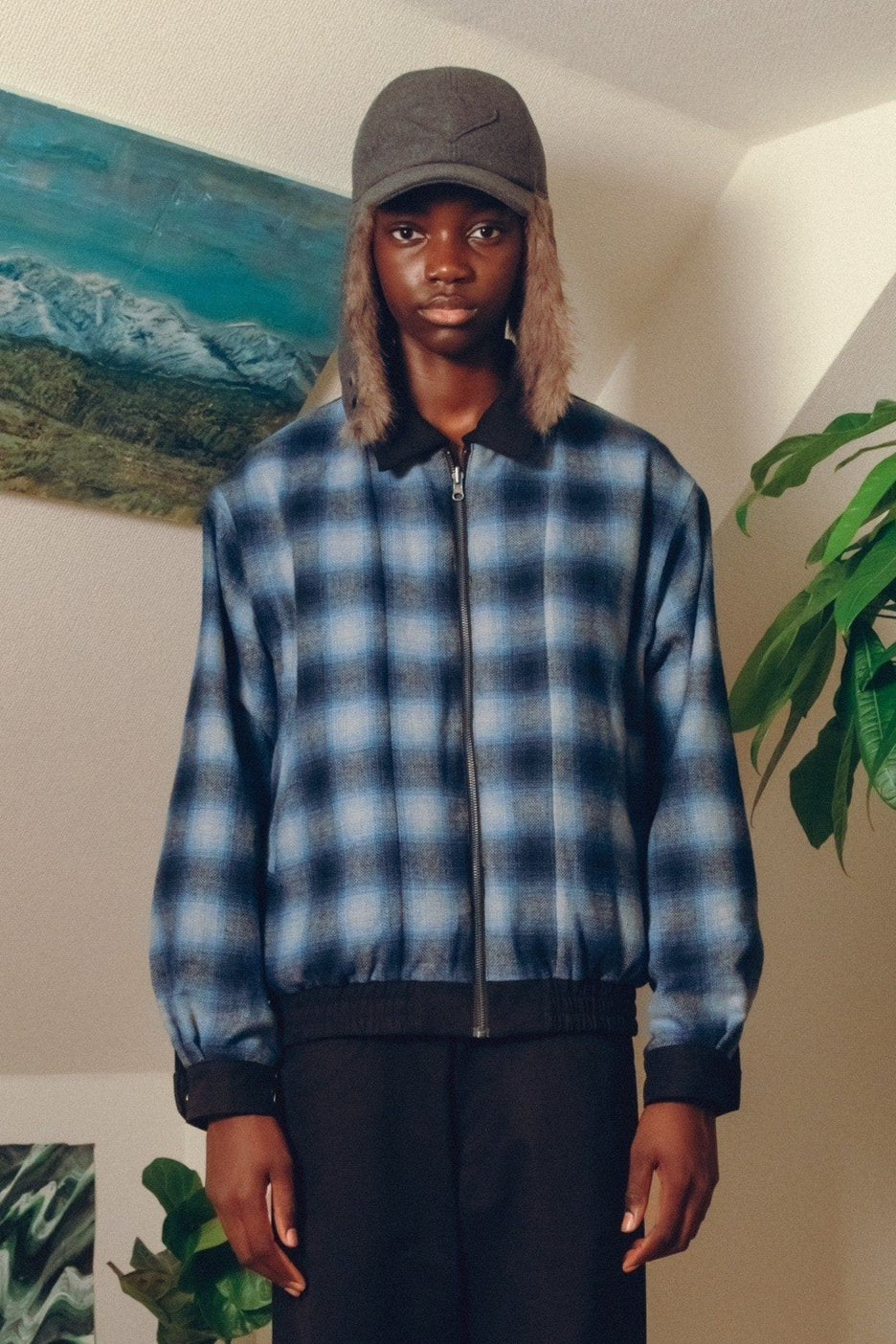 Reversible Hunting Trucker Jacket【BLK】
