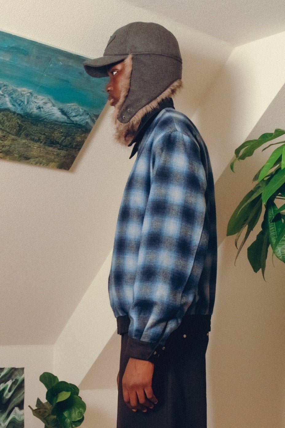 Reversible Hunting Trucker Jacket【BLK】