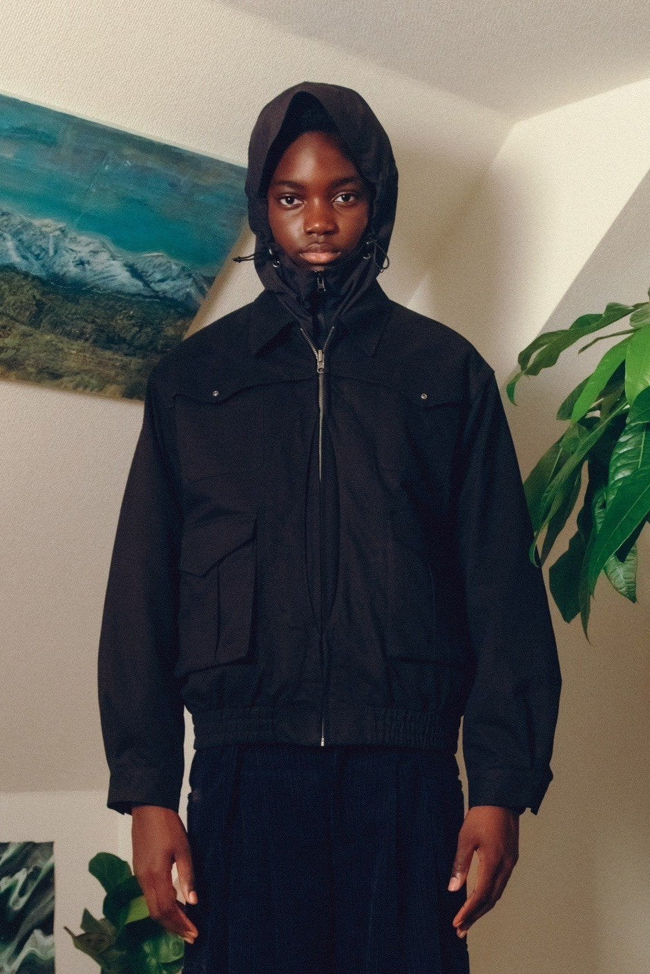 Reversible Hunting Trucker Jacket【BLK】