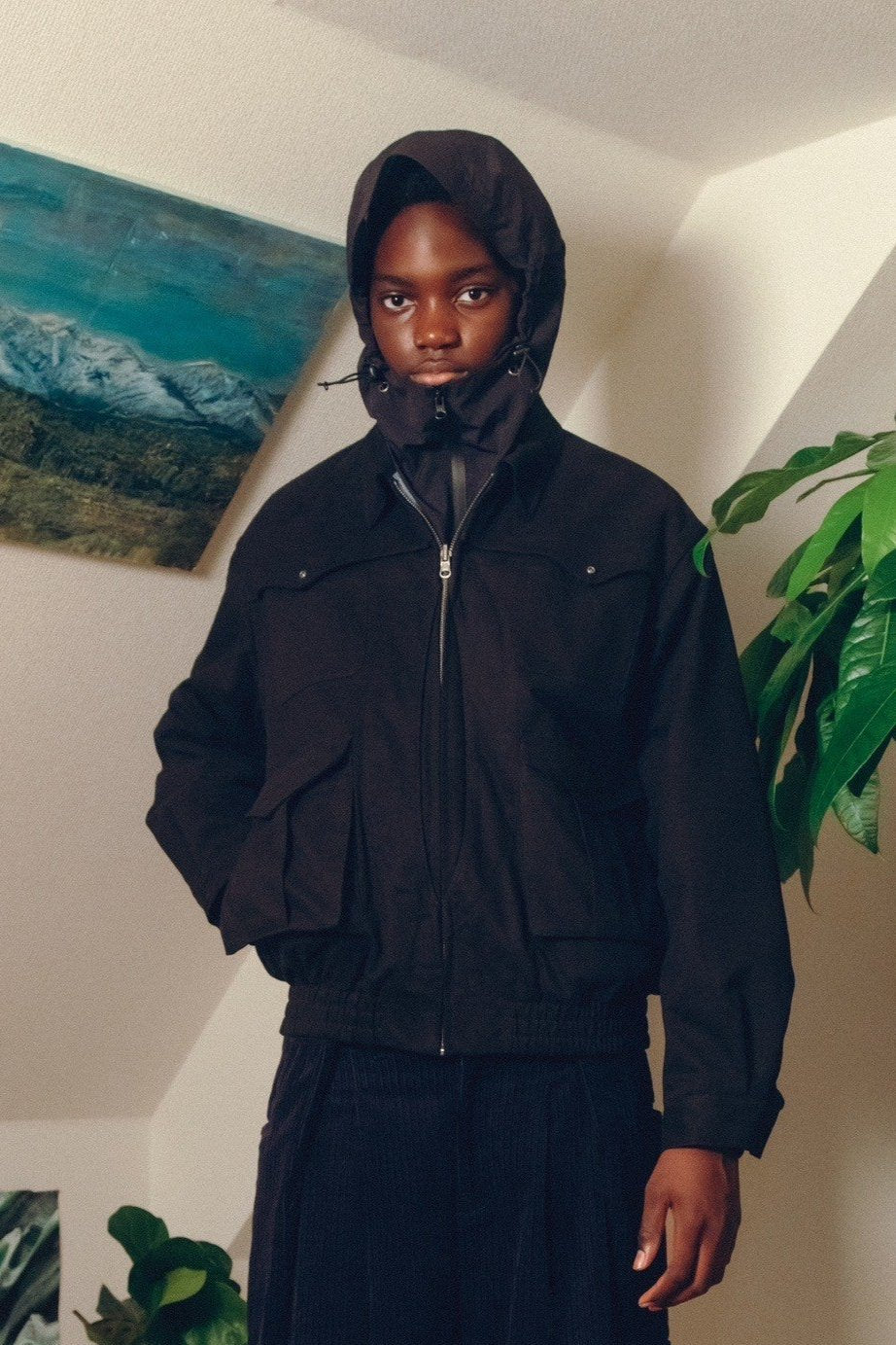 Reversible Hunting Trucker Jacket【BLK】