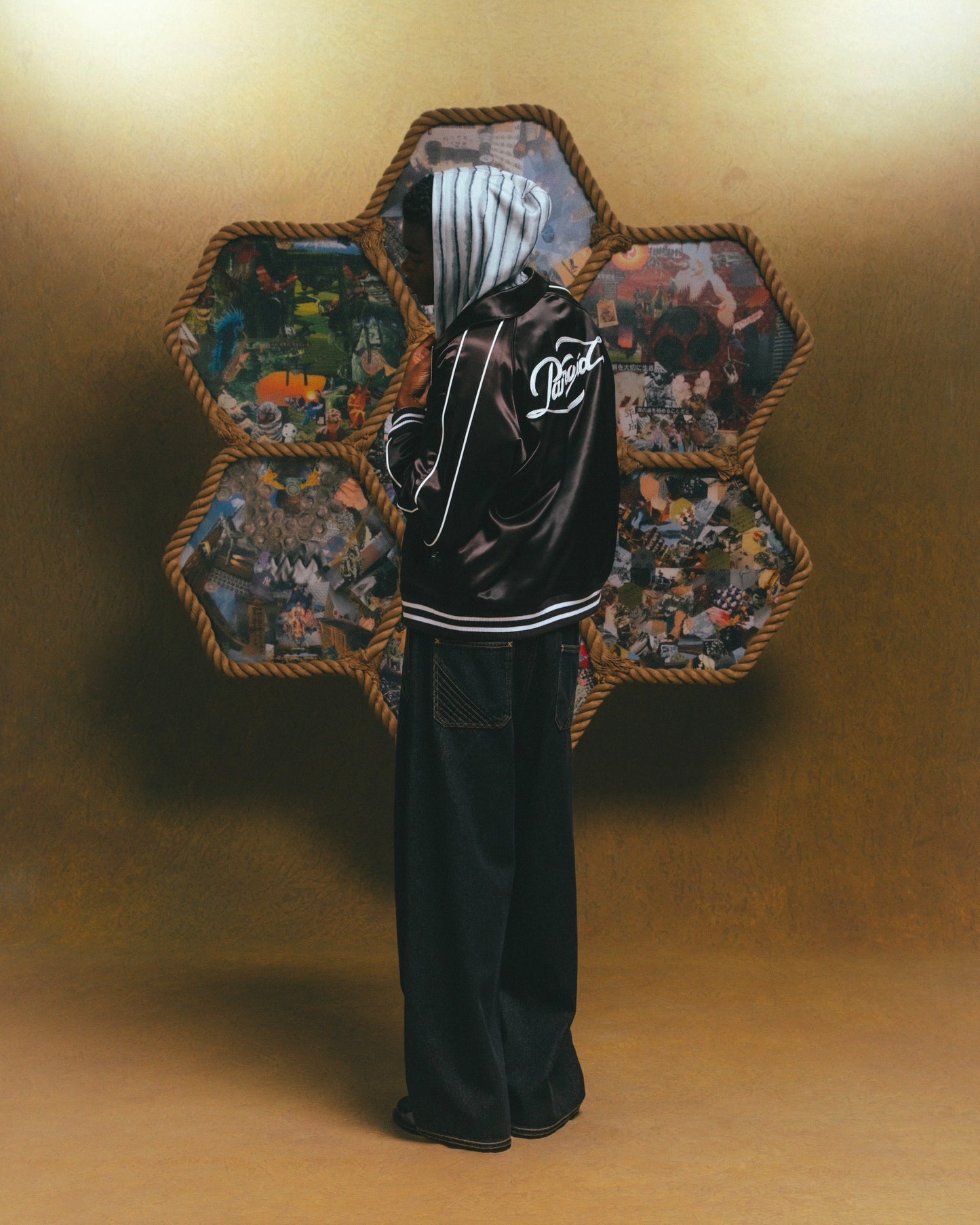 Satin Rib Jacket【BLK】
