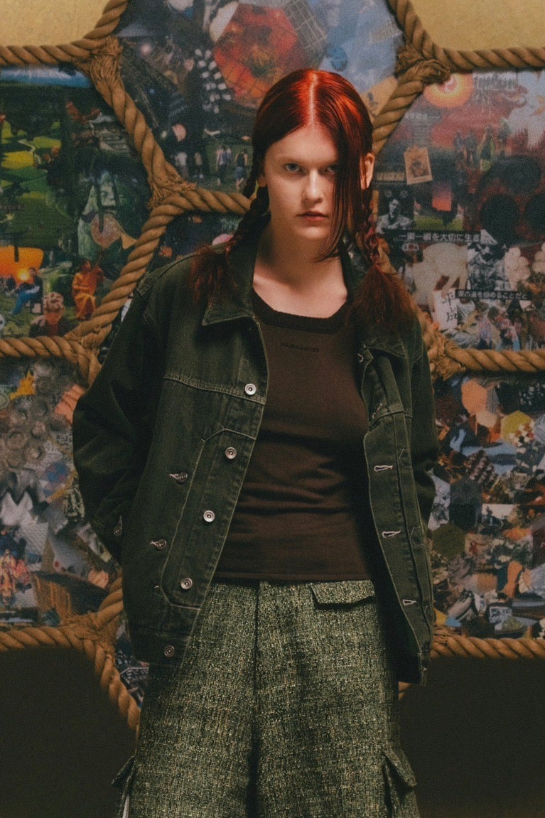 Enshrine Denim Jacket【GRN】