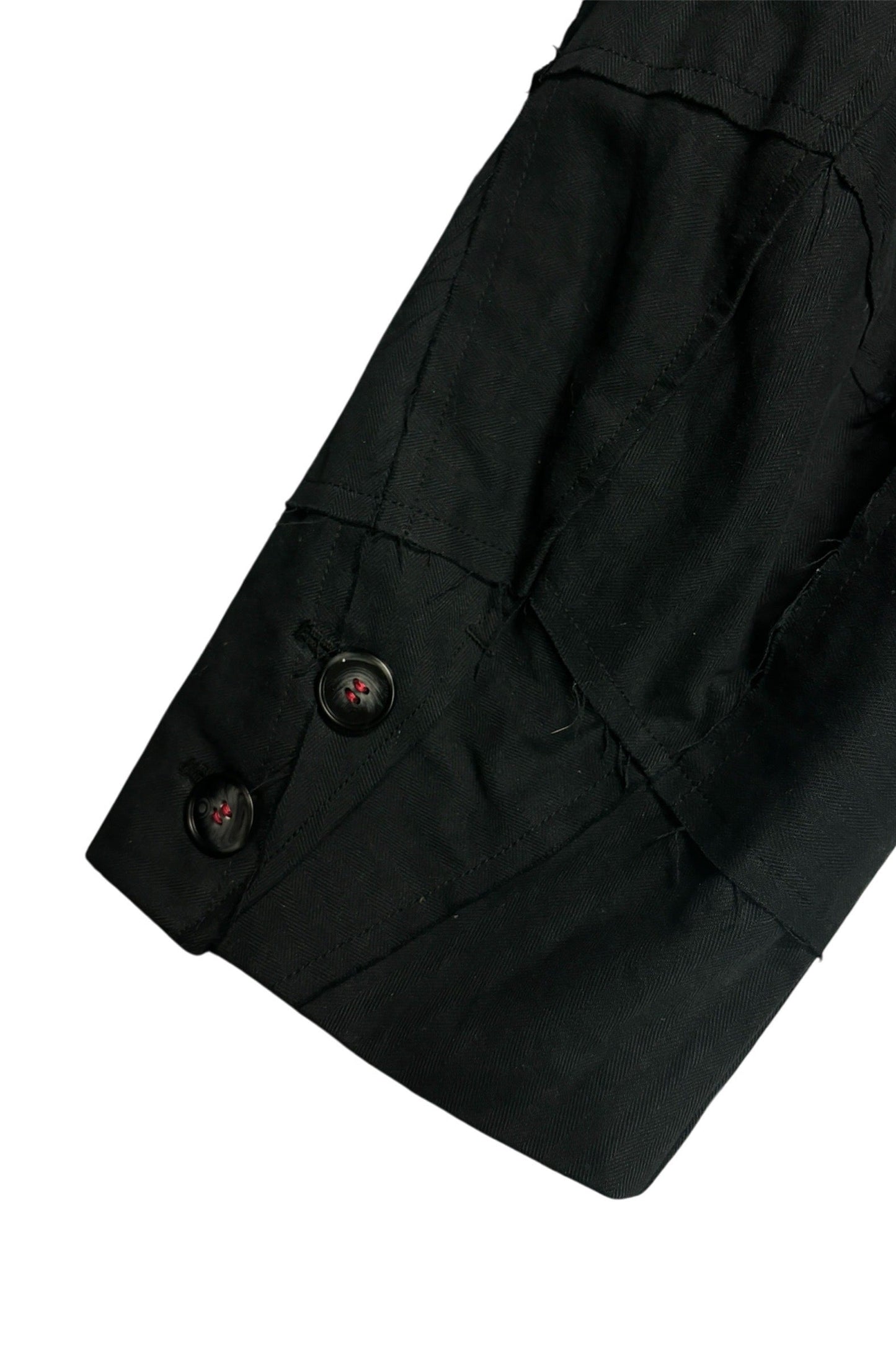 STAND COLLAR PATCHWORK COAT