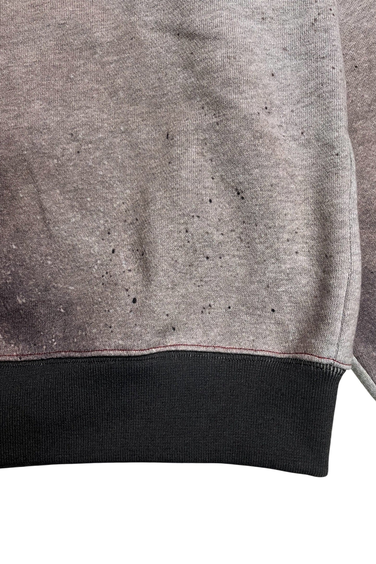 GRADATION HOODED POLO SWEATER