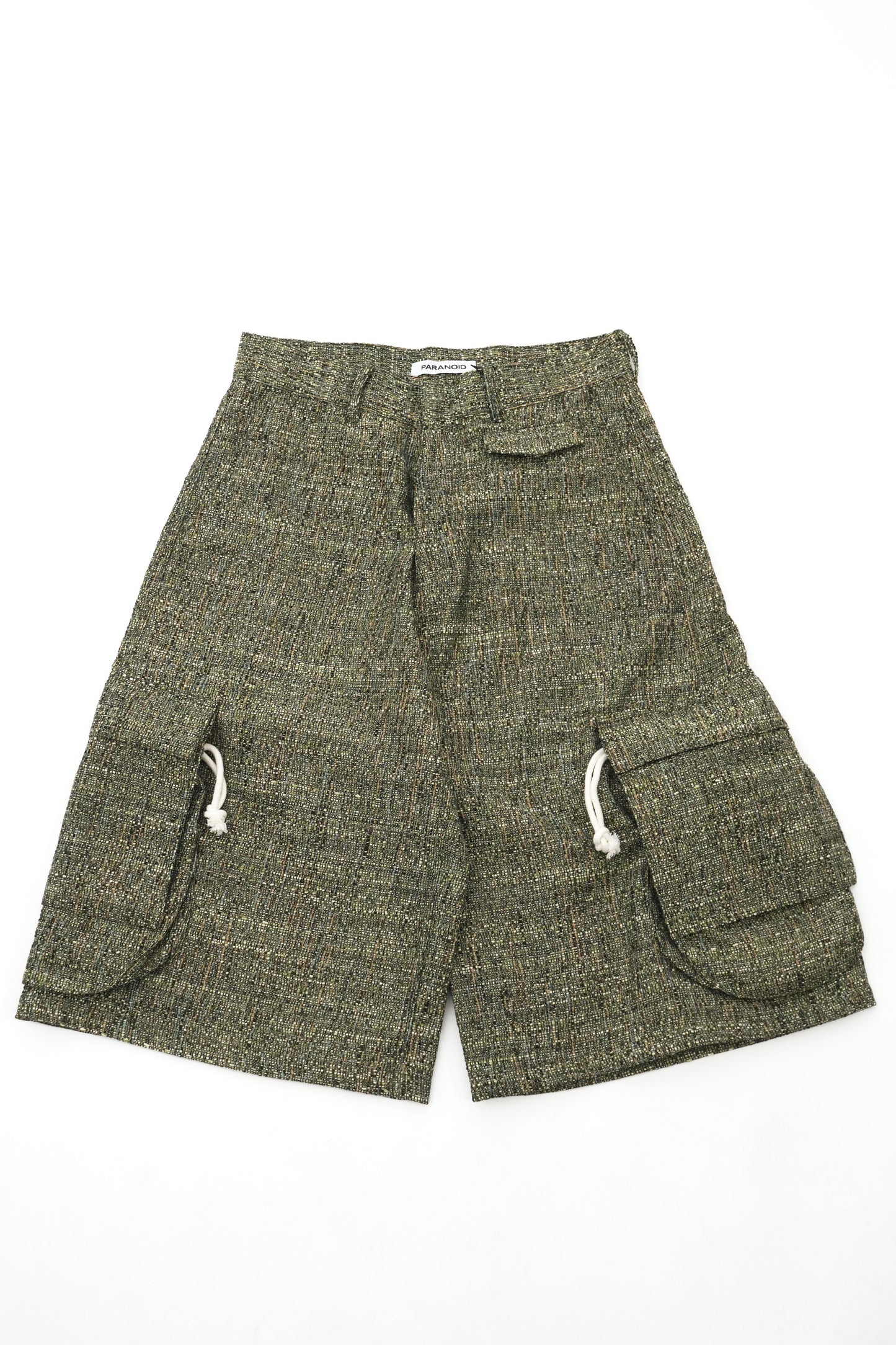 Tweed Purse Cargo Shorts【GRN】