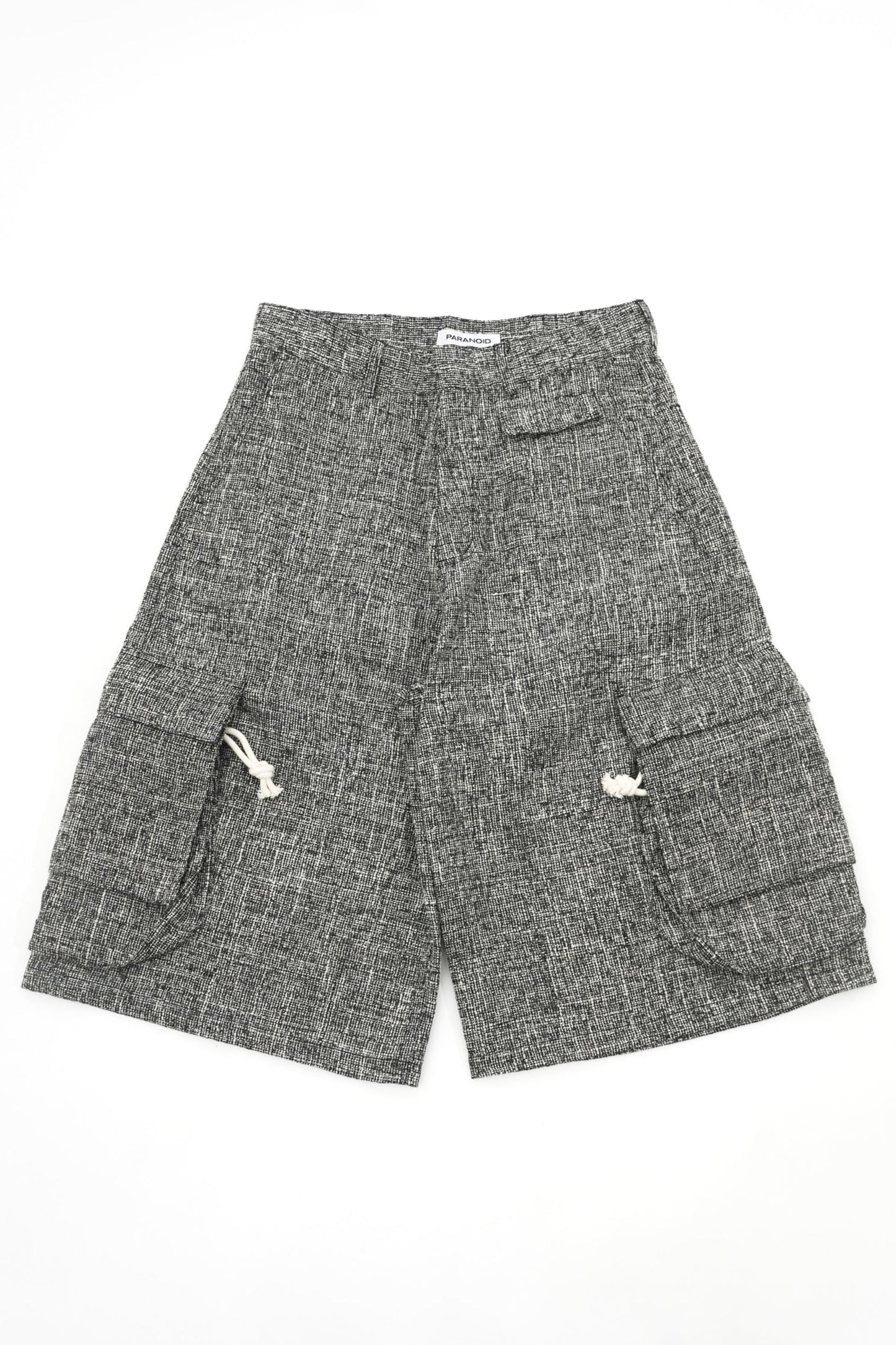 Tweed Purse Cargo Shorts【BLK】