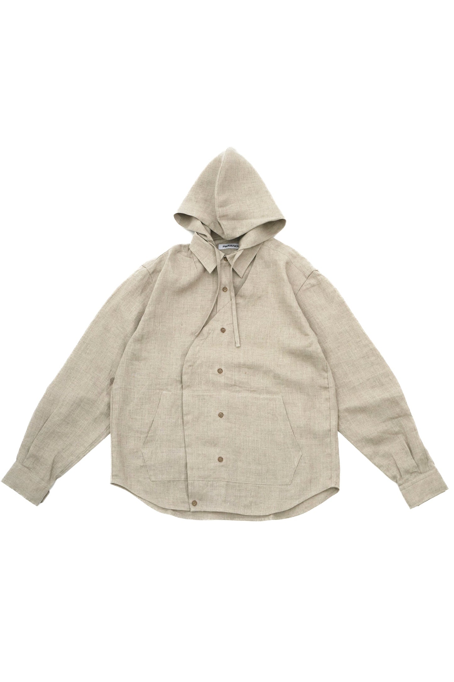 Linen Hooded Panel Shirt【ECR】