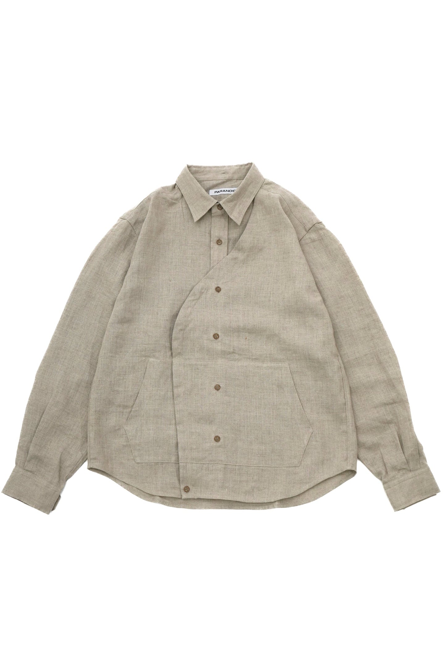 Linen Hooded Panel Shirt【ECR】