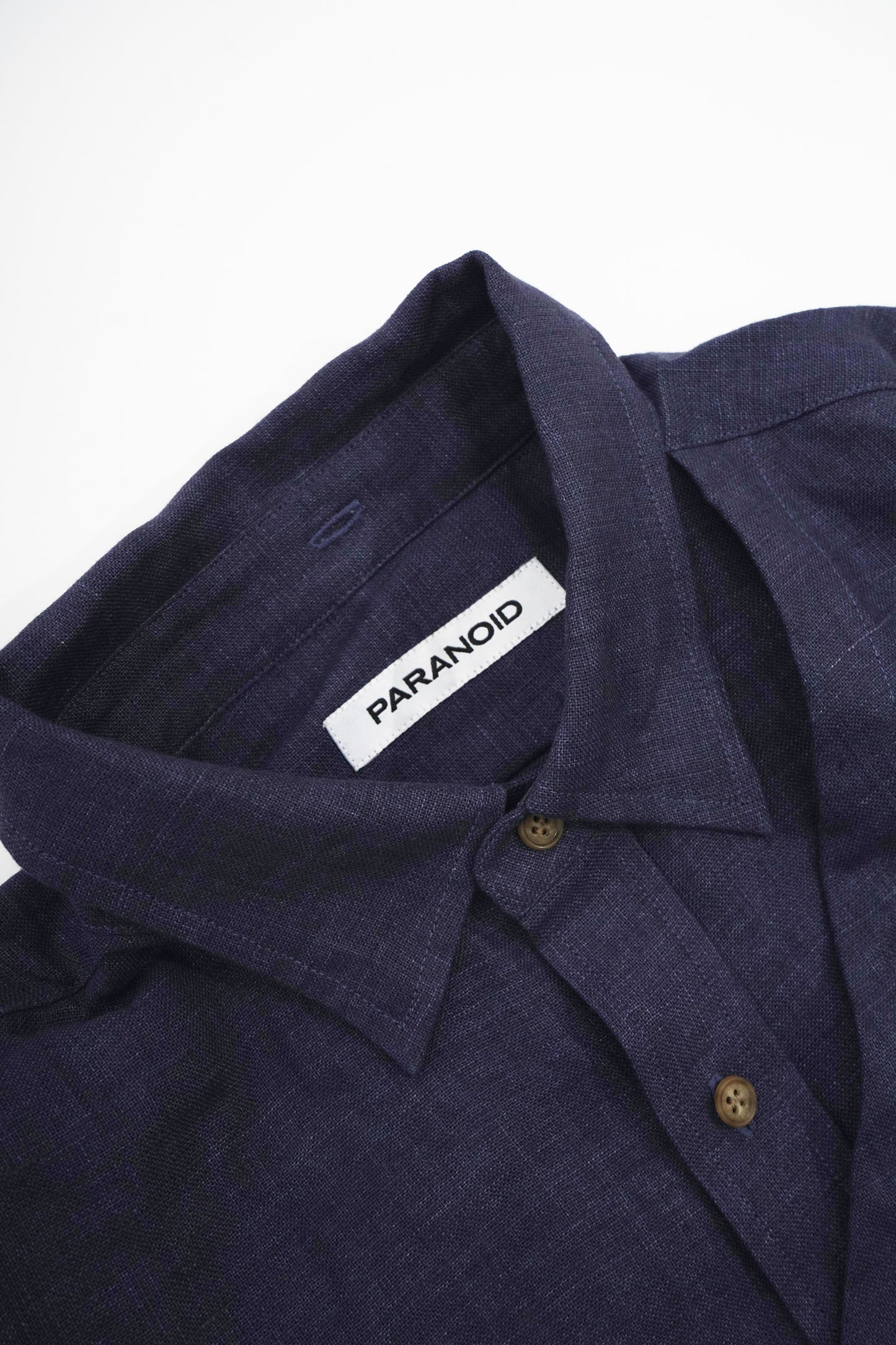 Linen Hooded Panel Shirt【NVY】