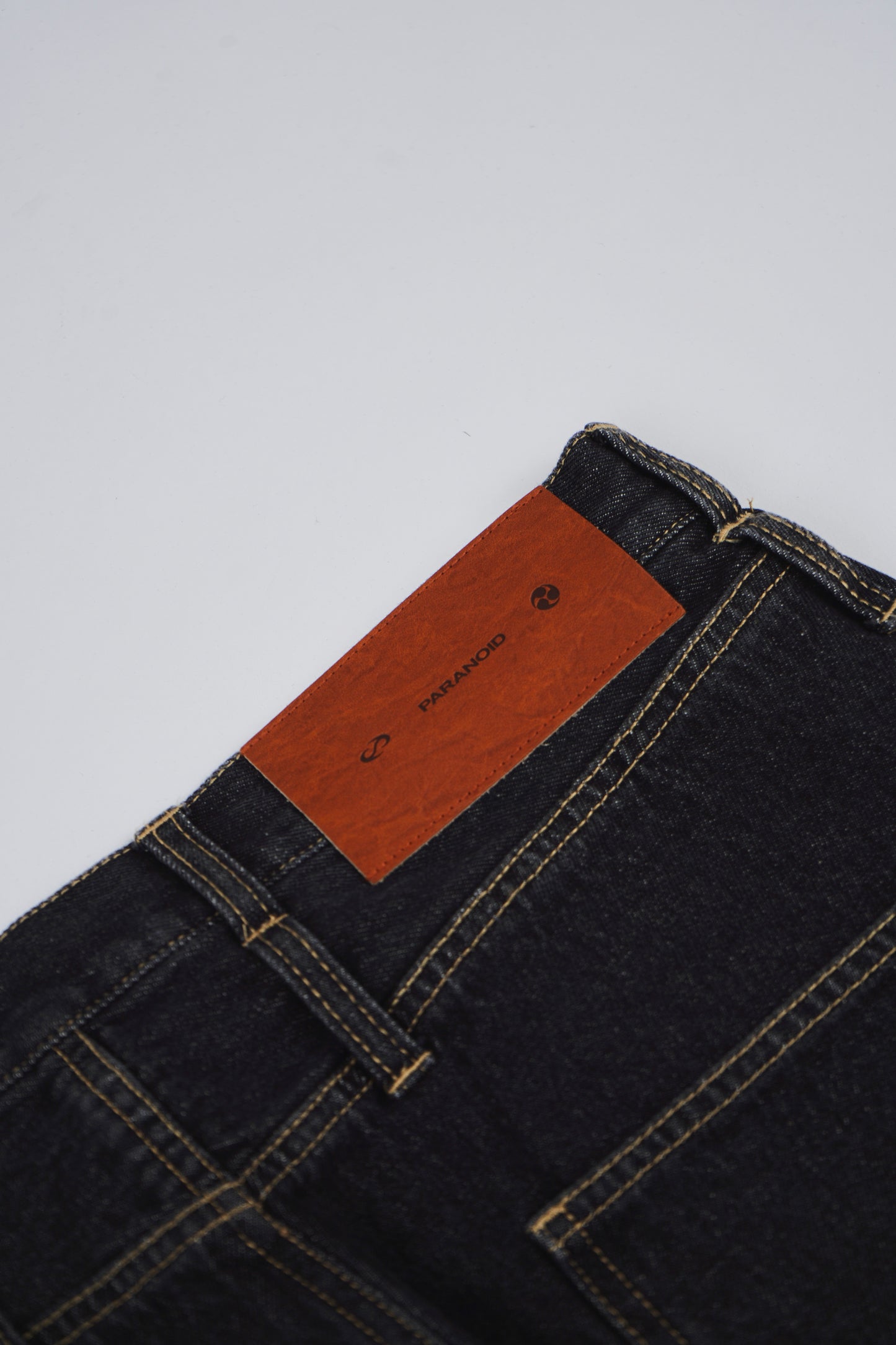 Two Zips Straight Wide Denim【BLK】