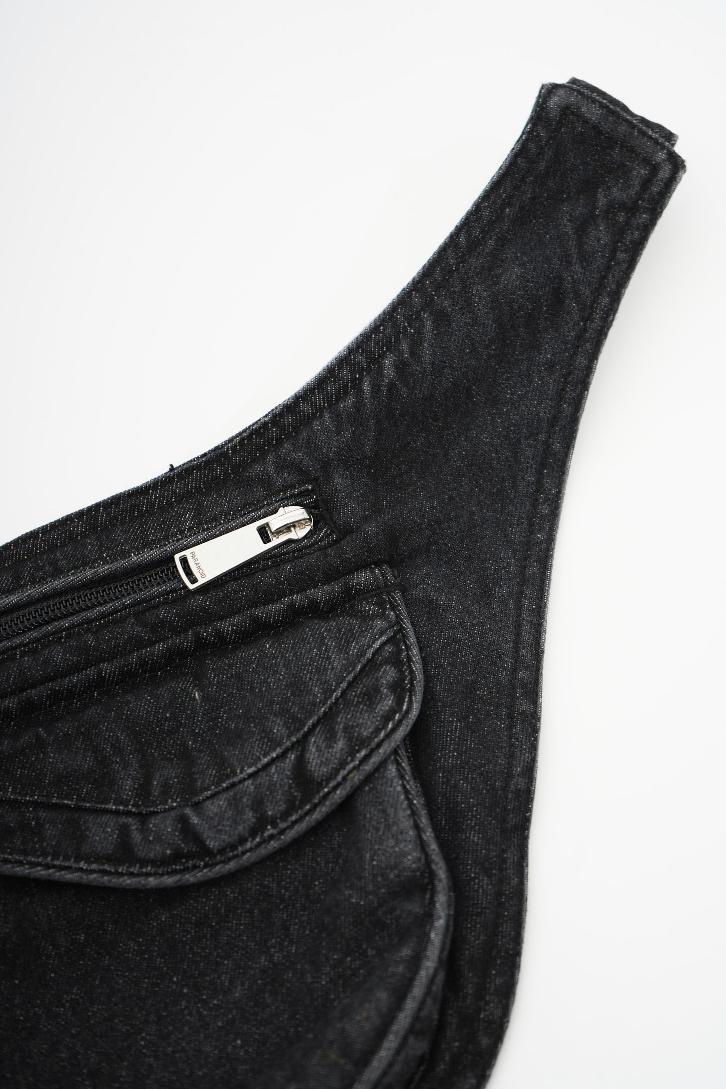 Whashed Denim Waist Bag