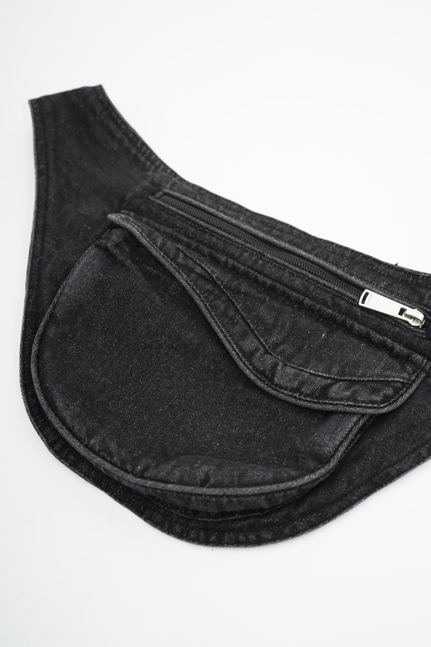 Whashed Denim Waist Bag