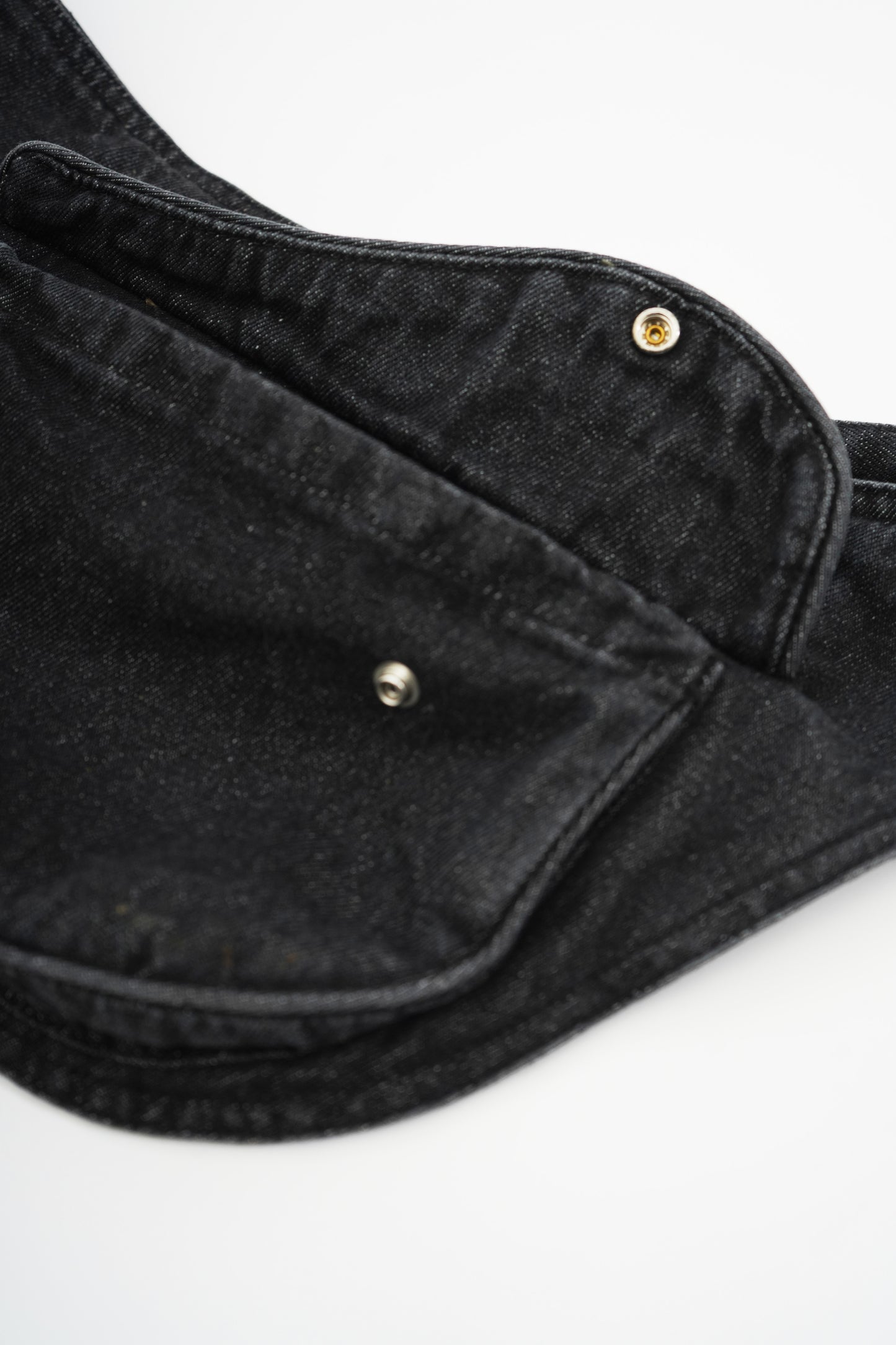 Whashed Denim Waist Bag