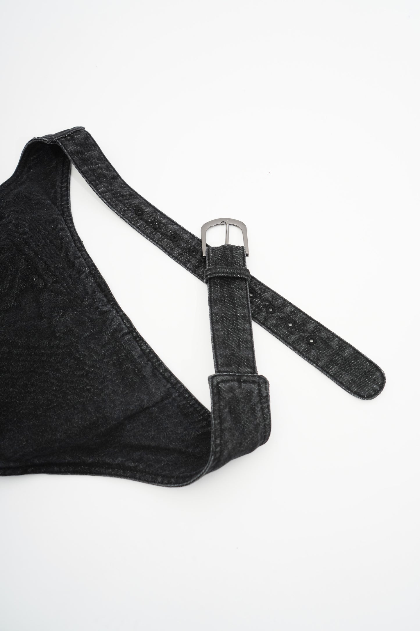 Whashed Denim Waist Bag