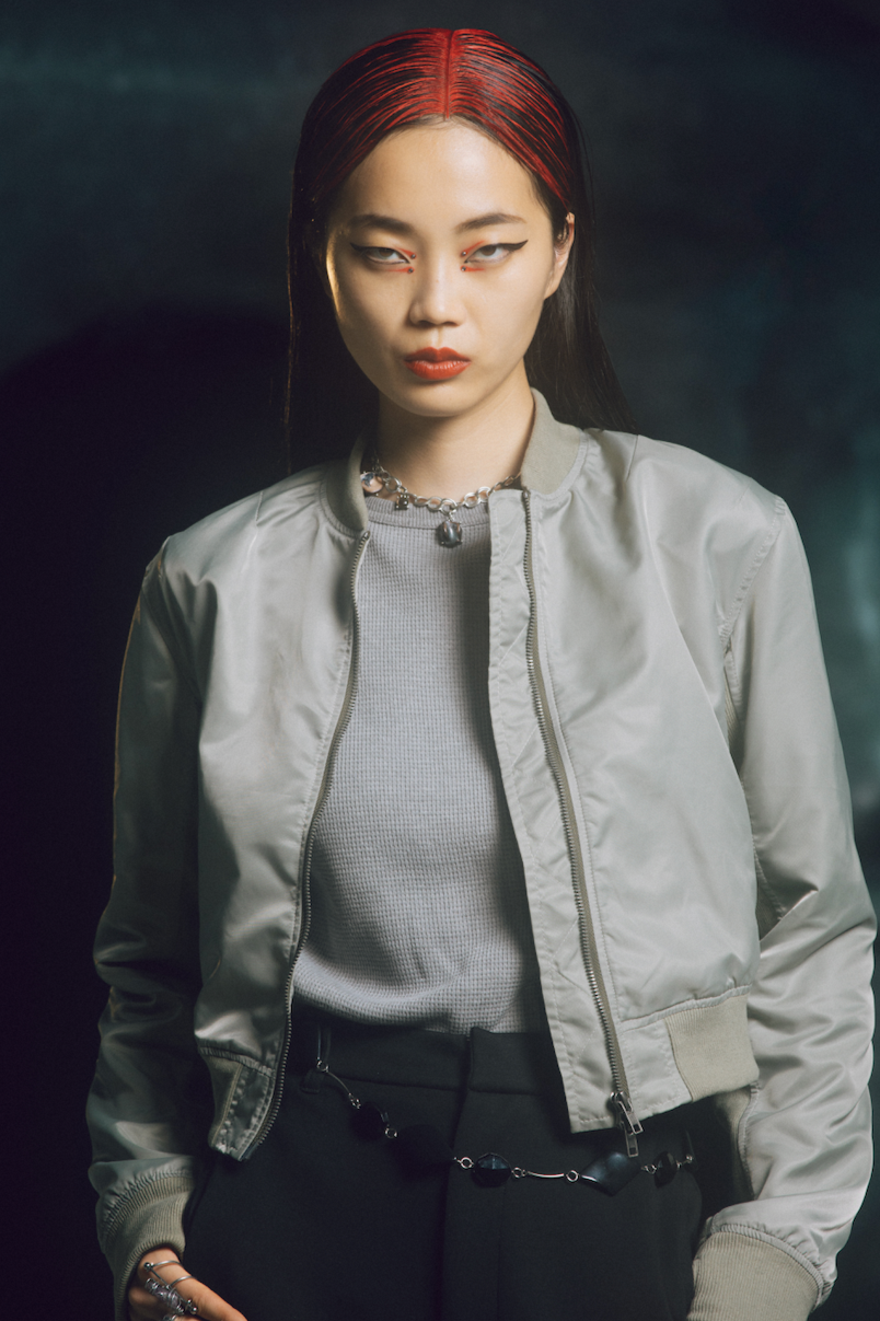 Crop MA1 Jacket 【Gray】