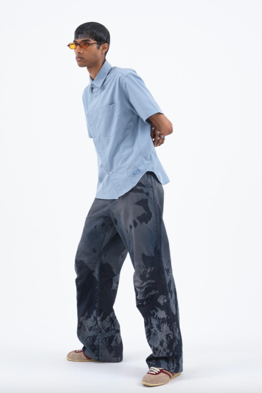 "FLUXO"Stone Washing Pants 【Gray】