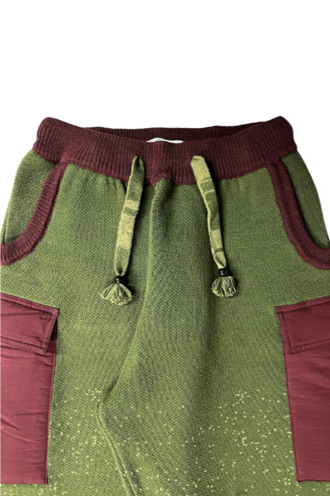 "yukiyama" wide knit pants