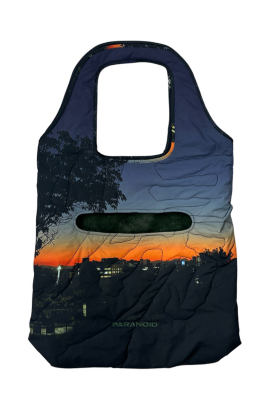QUILTING PRINT TOTE BAG