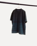 "horizontal stripe" reversible long sleeve t-shirt