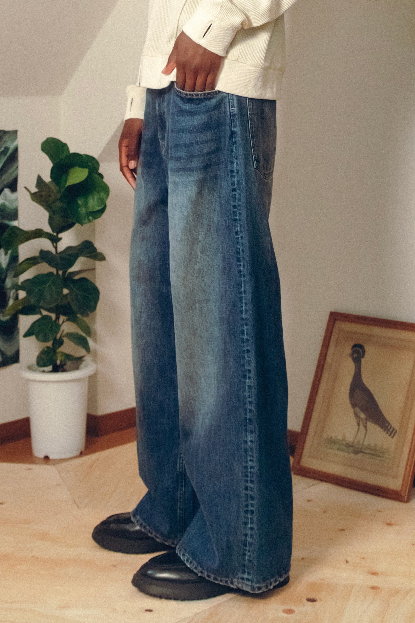 Straight Wide Denim