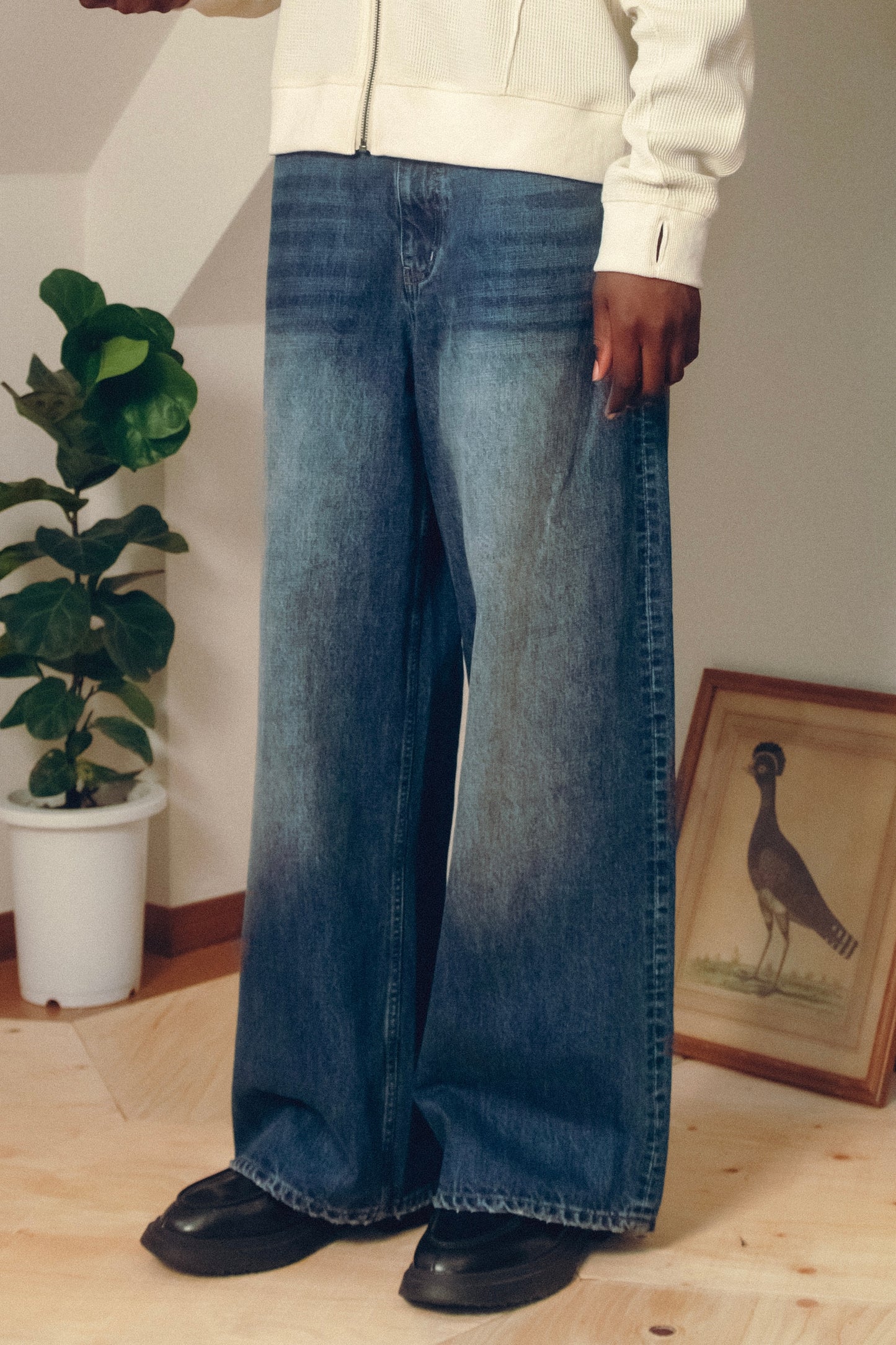 Straight Wide Denim