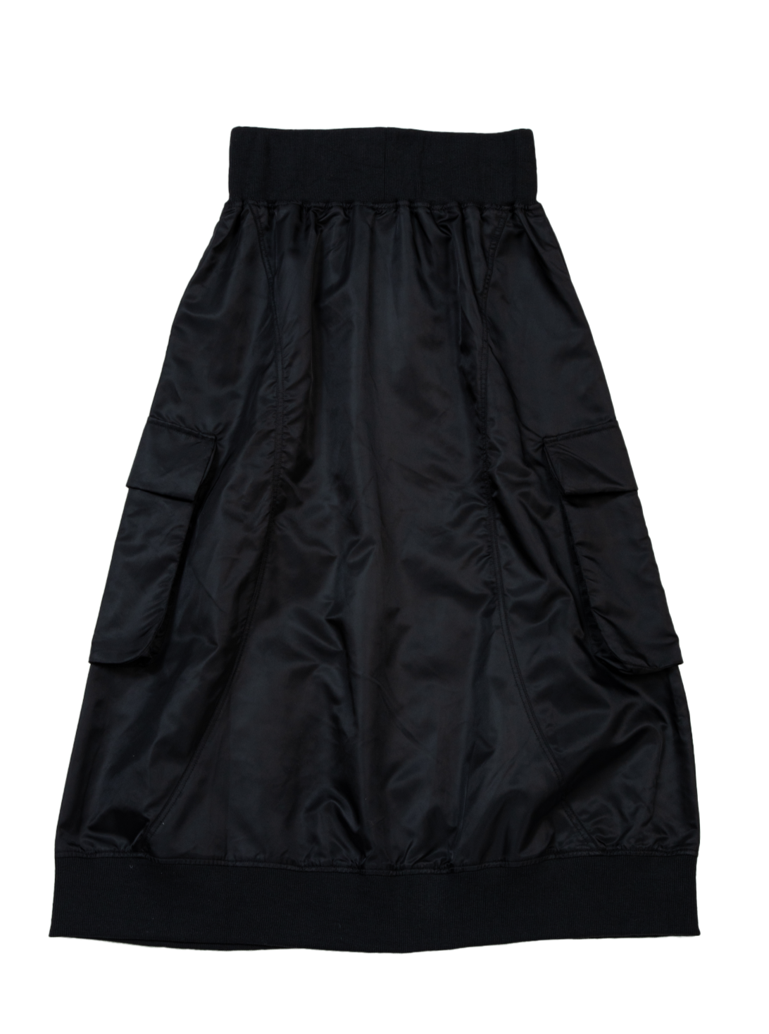 Nylon Rib Skirt 【Black】