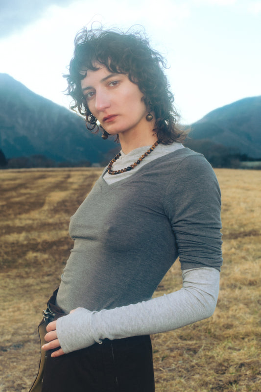 LAYERED SCROLL L/S TOP