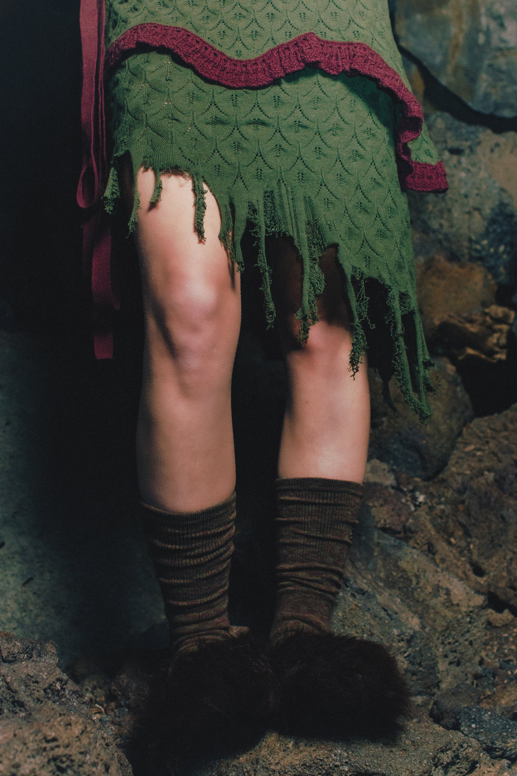 ”yukiyama” knit skirt