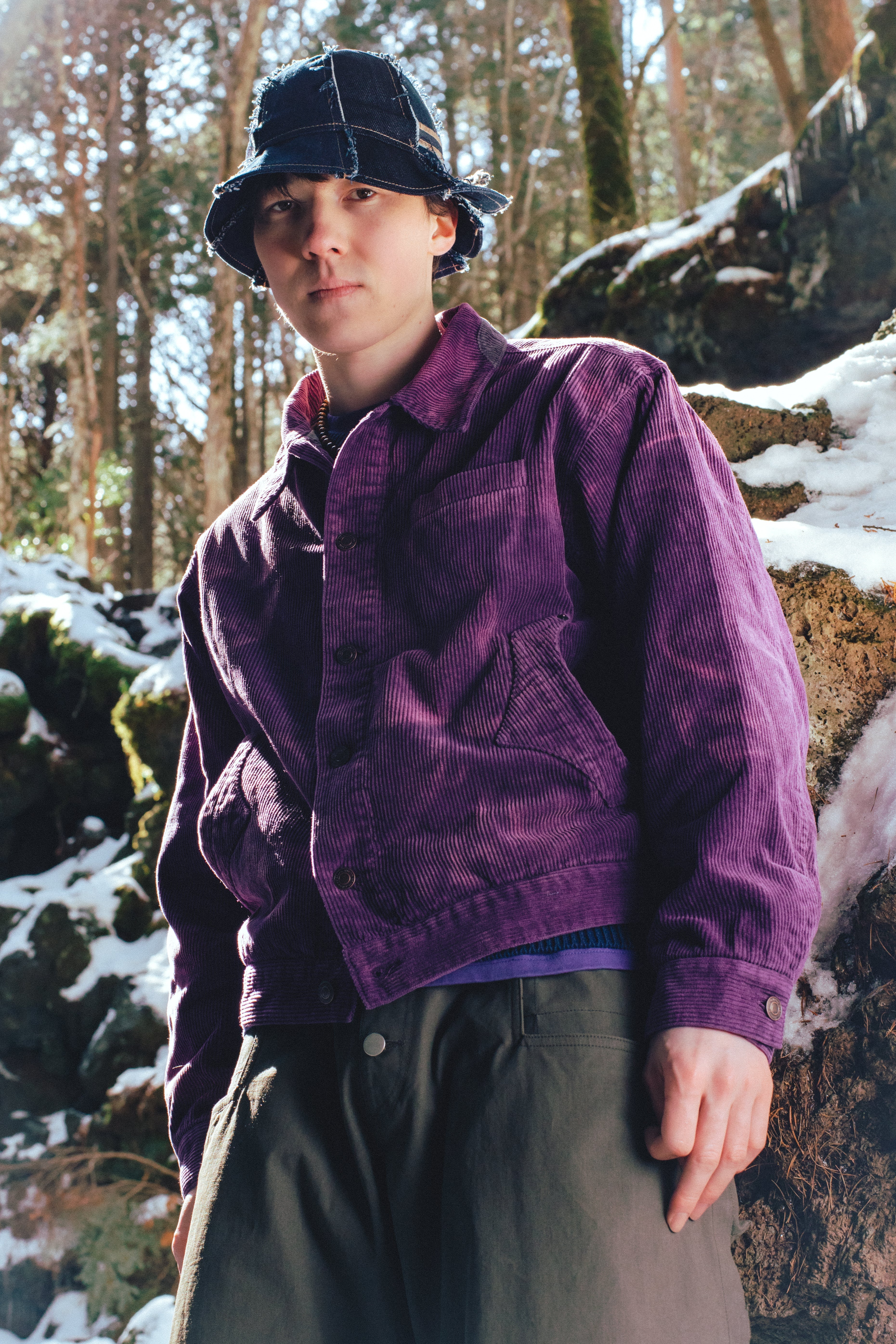 "fade corduroy" jacket